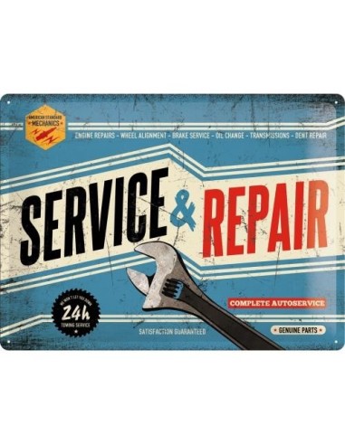 Plakat metalowy 30x40 Service & Repair