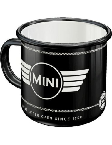 Emaliowany Kubek Mini Logo Black