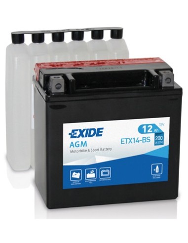 Akumulator bezobsługowy EXIDE 12V 12Ah ETX14-BS