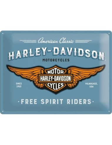 Plakat metalowy 30x40 Harley-Davidson Free Spirit