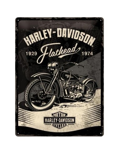 Plakat metalowy 30x40 Harley-Davidson Flathead