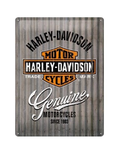 Plakat metalowy 30x40 Harley-Davidson Genuine Wall