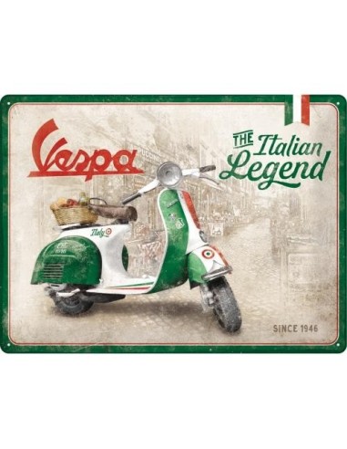 Plakat metalowy 30x40 Vespa The Italian Legend