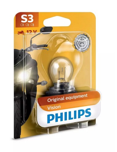 Żarówka Philips S3 Vision Moto 15W 12V P26s