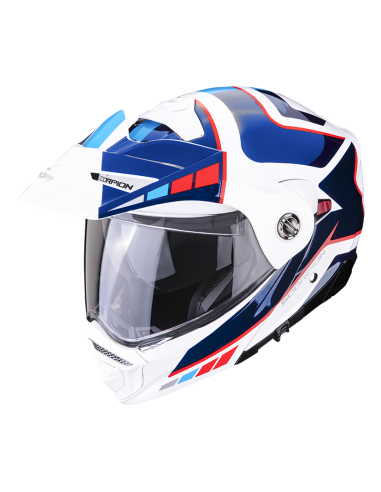 Kask Scorpion ADX-2 Camino Pearl White-Blue-Red