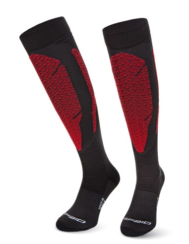 Skarpety długie Spaio Adrenaline Coolmax Black/Red