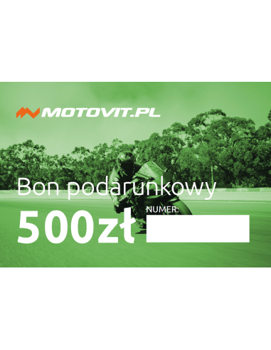 Bon podarunkowy 500zł MOTOVIT.PL