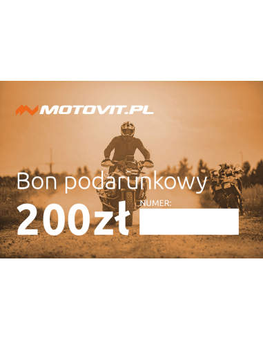 Bon podarunkowy 200zł MOTOVIT.PL