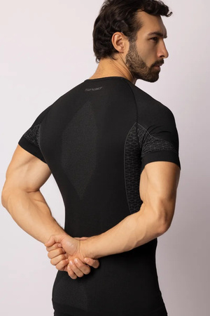 Koszulka termoaktywna z krótkim rękawem Spaio Breeze Black/Grey