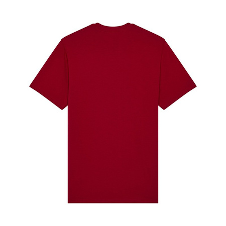 T-Shirt Fox Image Skull Prem Cardinal