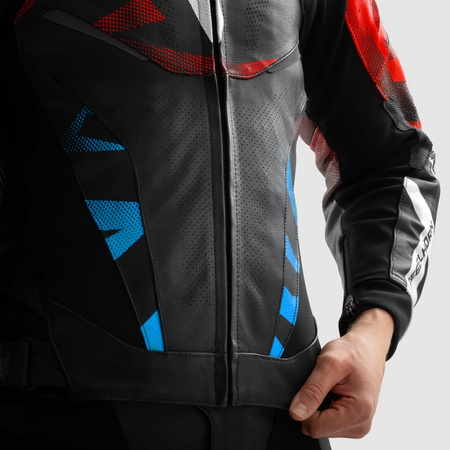 Kurtka motocyklowa Rebelhorn Inferno Black Blue White Red