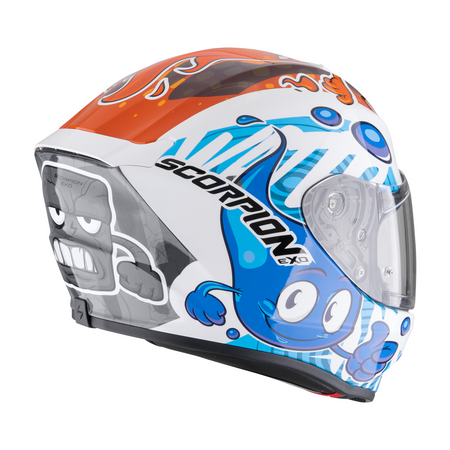 Kask Scorpion Exo-JNR Air The4elements White-Blue-Orange