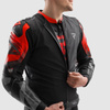Kurtka motocyklowa Rebelhorn Inferno Black Fluo Red