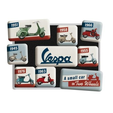 Zestaw magnesów Vespa model chart