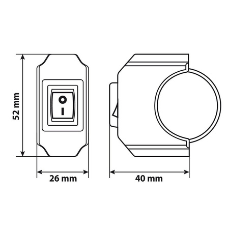 LAMPA przełącznik wodoodporny 12 V - 6 A max