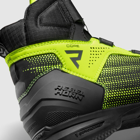 Buty motocyklowe Rebelhorn Core Black/Fluo Yellow