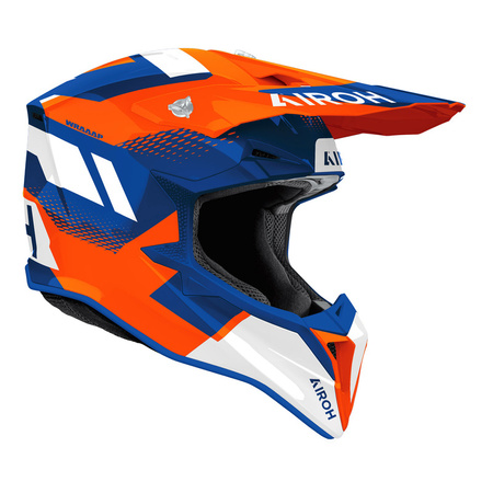 Kask motocyklowy Airoh Wraaap Vision Orange/Blue Gloss