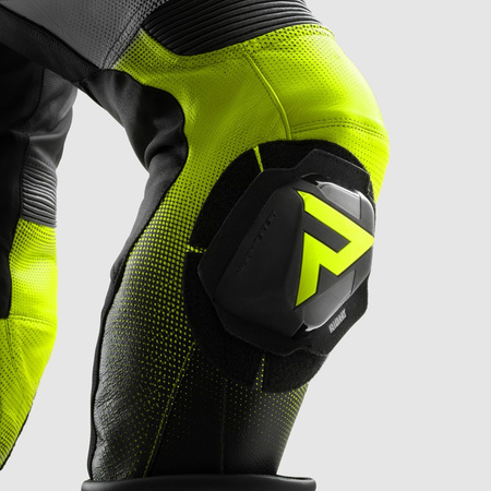 Spodnie motocyklowe Rebelhorn Inferno Black White Fluo Yellow