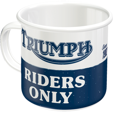 Emaliowany kubek Triumph Riders Only