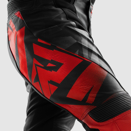 Spodnie motocyklowe Rebelhorn Inferno Black Fluo Red