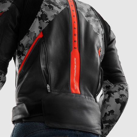 Kurtka Rebelhorn Veloce Camo Black/Grey/Fluo Red