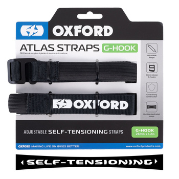 Pasy mocujące Oxford Atlas G-Hook 26mm x 1.2m Black OX306