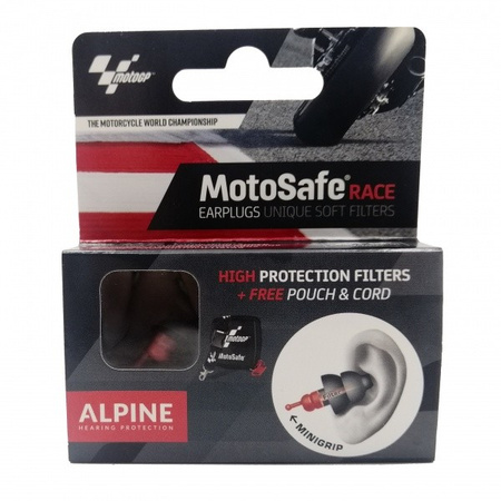 Zatyczki, stopery motocyklowe do uszu ALPINE MotoSafe MotoGP