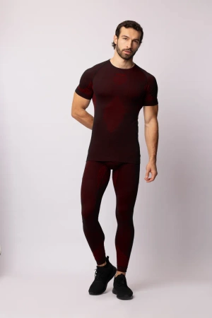 Koszulka termoaktywna z krótkim rękawem Spaio Breeze Black/Red