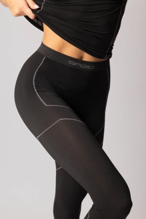 Legginsy termoaktywne damskie Spaio Rapid Black/Grey