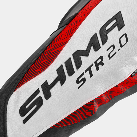 Spodnie motocyklowe Shima STR 2.0 Red Fluo