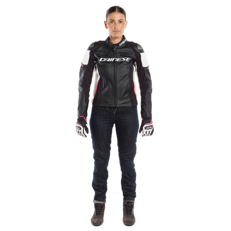 Kurtka Dainese Racing 3 Lady czarny/biały/fuksja