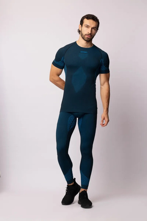 Koszulka termoaktywna z krótkim rękawem Spaio Breeze Black/Blue