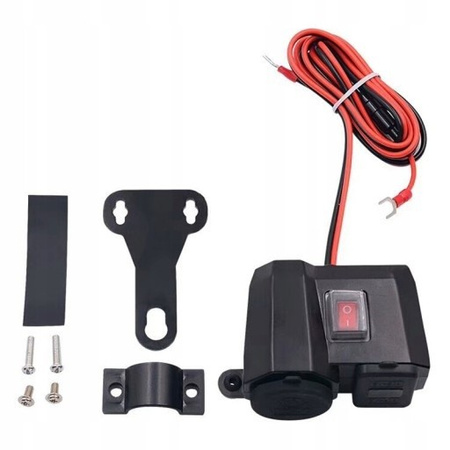 FREEDCONN MC1V Wodoodporne gniazdo zapalniczki 2x USB 5V 2.1A