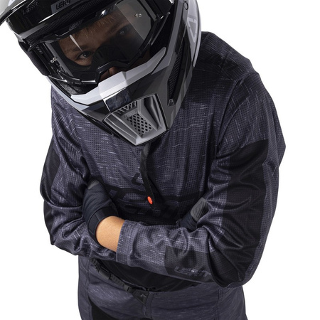 Komplet Leatt koszulka + spodnie Ride Kit 3.5 Junior Stealh Black Grey