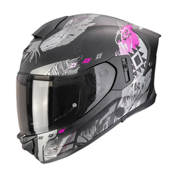 Kask Scorpion Exo-530 Air Hadji Matt Black/Pink