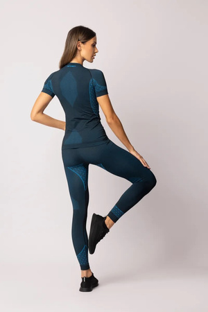 Damskie legginsy Spaio Breeze Black/Blue
