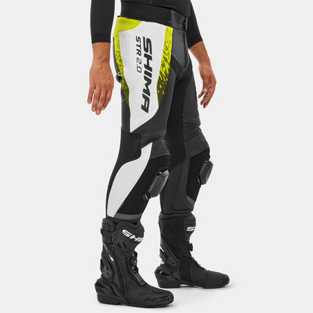 Spodnie motocyklowe Shima STR 2.0 żółty fluo