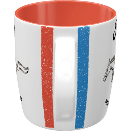 Kubek Ford Mustang Horse & Stripes Logo