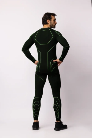 Koszulka termoaktywna Spaio Rapid z długim rękawem Black/Green