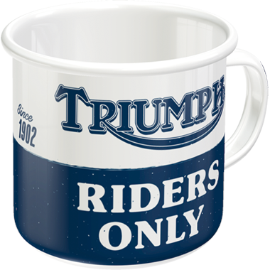 Emaliowany kubek Triumph Riders Only