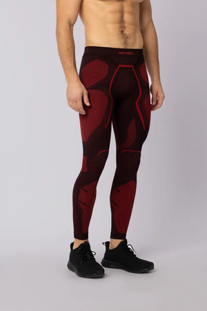 Spodnie termoaktywne Spaio Adrenaline Black/Red