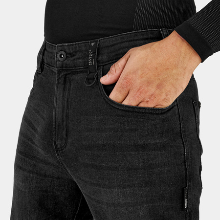 Jeansy motocyklowe Shima Rider Black