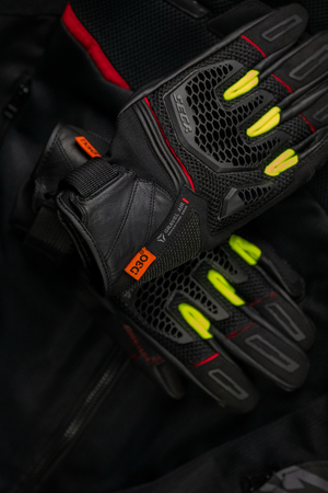 Rękawice motocyklowe Seca Gravel Black/Red/Fluo Yellow