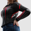 Kurtka skórzana Rebelhorn Diva ST Black Red White