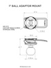 Uchwyt Quadlock 1 Ball Adaptor
