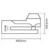 Blokada tarczy hamulcowej Oxford Titan 10mm LK486