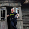 T-shirt damski DAVCA Fluo Logo