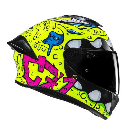 Kask motocyklowy HJC C71 Squeeze Yellow/Pink