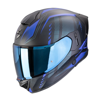 Kask Scorpion Exo-530 Air Theras Matt Black/Blue