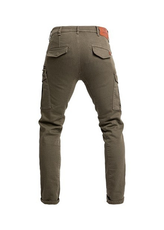 Jeansy motocyklowe John Doe Defender Olive Unisex AAA